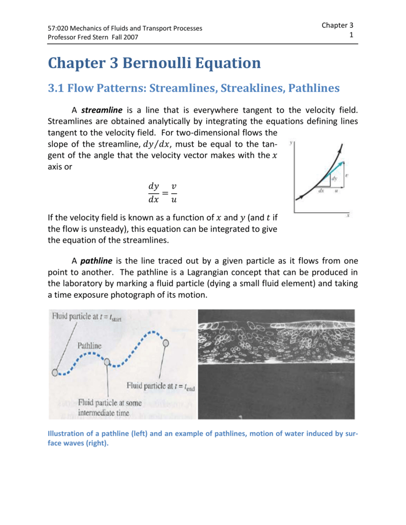 Bernoulli Principle Worksheet