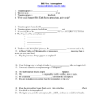 Bill Nye Atmosphere Worksheet