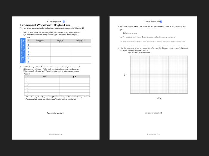 Boyle s Law Practice Worksheet