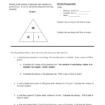 Calculating Density Worksheet