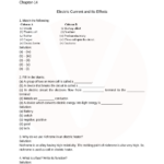 CBSE Class 7 Science Electric Current And Its Effects Worksheets With