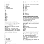 Chapter 1 The Nature Of Science STUDY GUIDE Answer Key