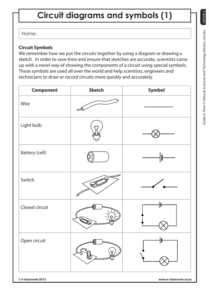 Circuit Practice Worksheet With Answers