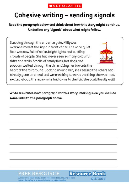 Cohesive Writing Sending Signals Scholastic Shop