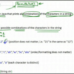 Combinations Of A String Computer Science Challenge Part 1 3 YouTube