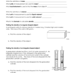 Density Worksheet