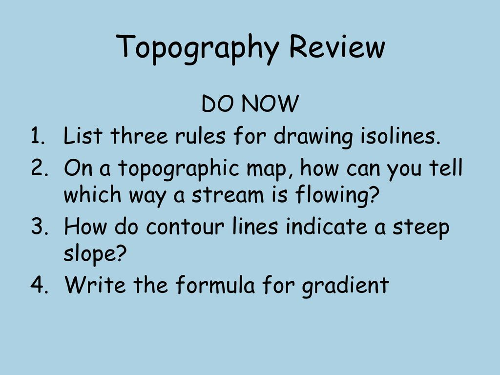 Drawing Isolines Worksheet Answer Key 1 Regents Earth Science 