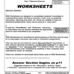 Earth Space Science Worksheets