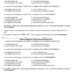 Electromagnetic Wave Worksheet Answers