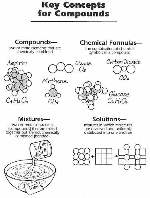 Elements And Compounds Worksheet 6th Grade Educationmaterial