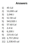 Energy Conversions Worksheet Answer Key