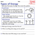 Energy Transformation Worksheet Answers Key Printable Word Searches