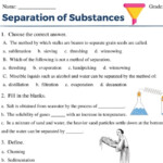 Exploring The Principles Printable Separation Of Substances Worksheets