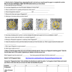 Fingerprint Worksheet Answers