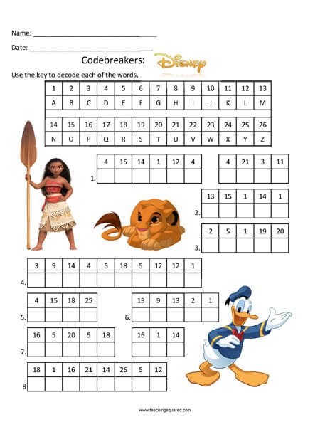 Free Disney Activity Printables