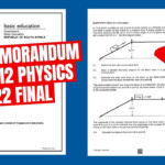 Full Memo Grade 12 Physical Sciences P1 November DBE 2022 YouTube