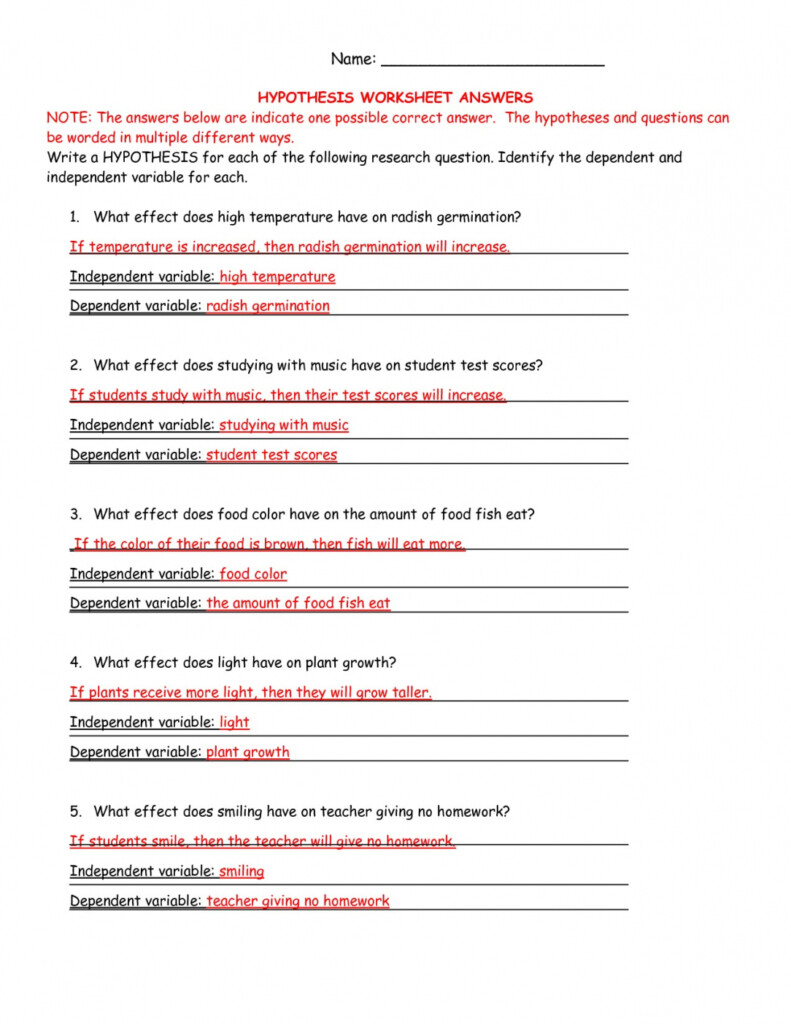 General Environmental Science Worksheet