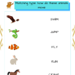 Grade 1 Science Worksheet How Animals Move