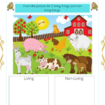 Grade 1 Science Worksheet Living Things And Non Living Things