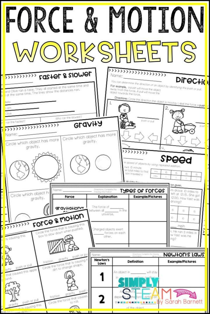 Grade 3 Science Worksheets Forces
