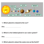 Grade 3 Solar System Planets Worksheet