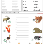 Grassland Animals Worksheets PDF Worksheetspack