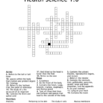 Health Science 1 0 Crossword WordMint