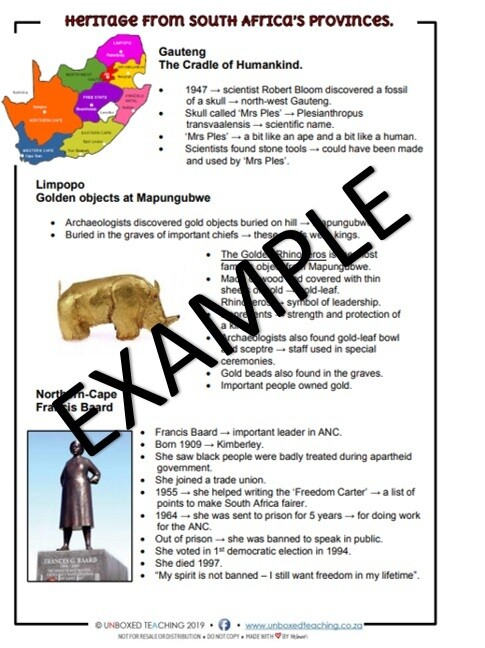 Heritage In South Africa Social Science History Grade 5