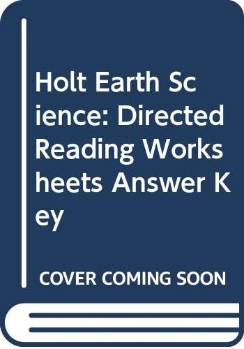 Holt Earth Science Directed Reading Worksheets Answer Key Holt 