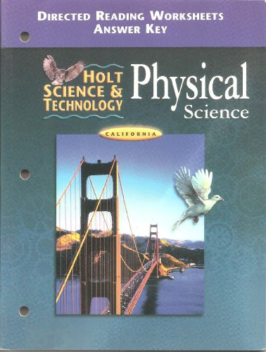 Holt Science And Technology Physical Science California Directed