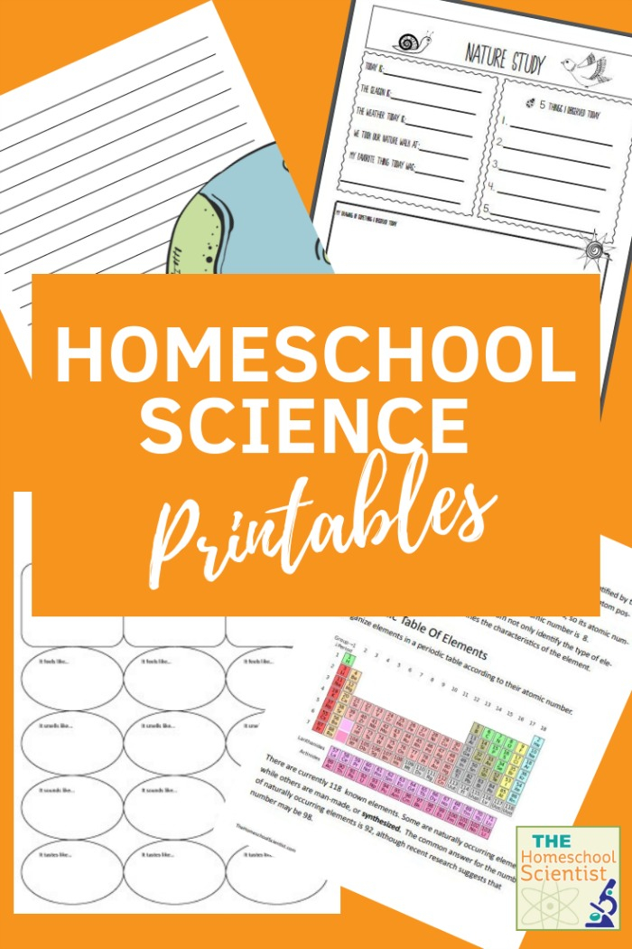 Homeschool Science Printables