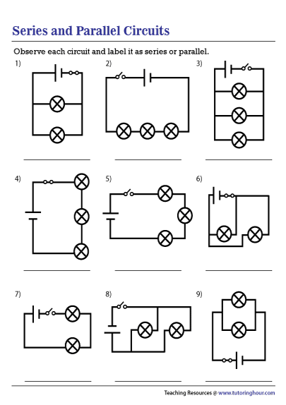 How Series And Parallel Circuits Worksheet Wiring Diagram