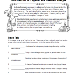 Intro To Physical Science Worksheet