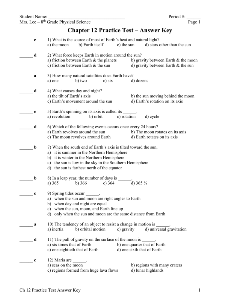 Introduction To Earth Science Worksheet Answers