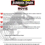 Jurassic Park Movie Worksheet Jurassic Park Movie Jurassic Park