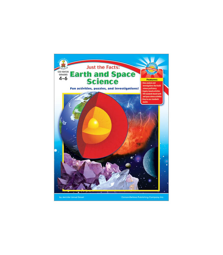 Just The Facts Earth And Space Science Resource Book Grade 4 6 