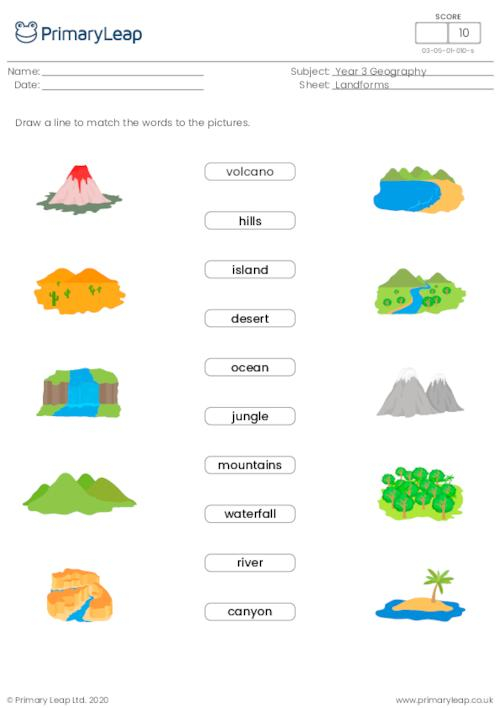 Landforms Worksheets Pdf Free