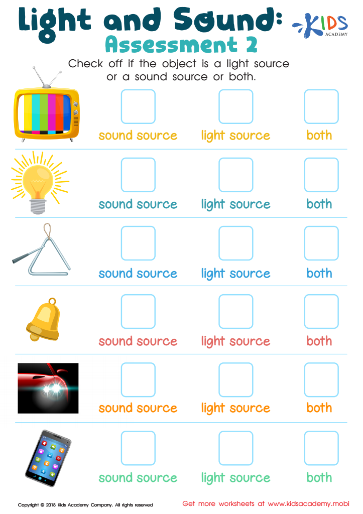 Light And Sound Waves Worksheet Worksheets For Kindergarten