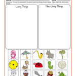 Living Things And Non Living Things Sorting Worksheet Have Fun Teaching