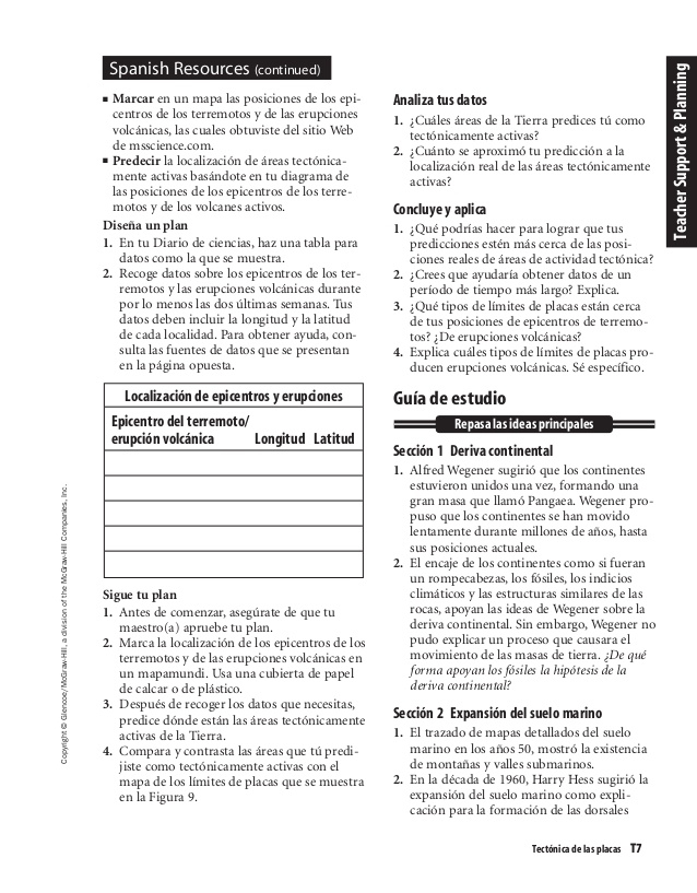 Mcgraw Hill Worksheet Answers Science