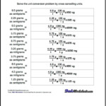 Metric Conversions Worksheet With Answers