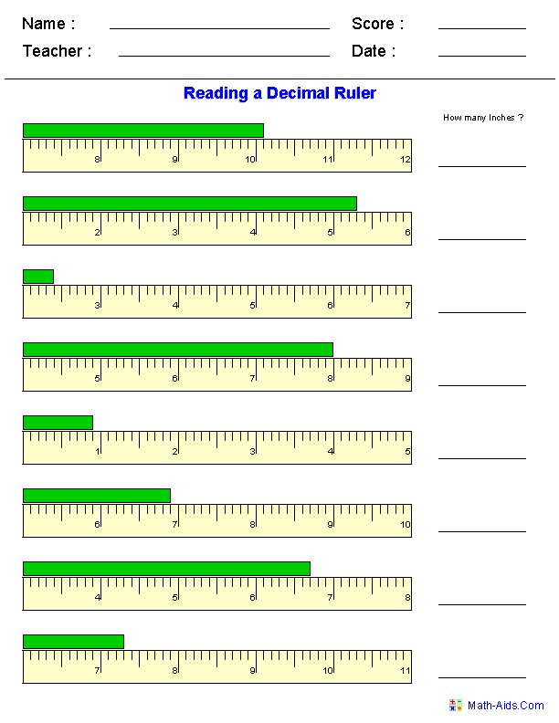 Metrics And Measurements Worksheet Answers