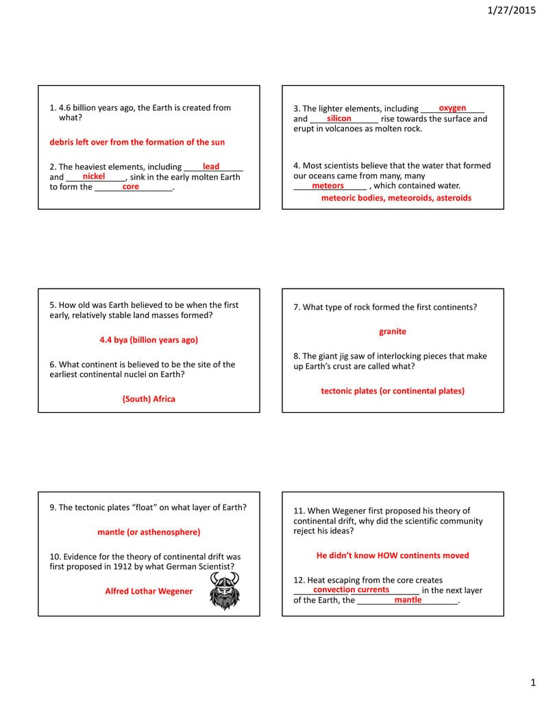 National Geographic Colliding Continents Video Worksheet Answer Key 