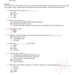 Ocean Current Worksheet Answers