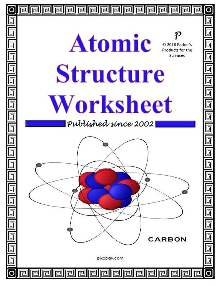 Parts Of An Atom Worksheet Answer Key