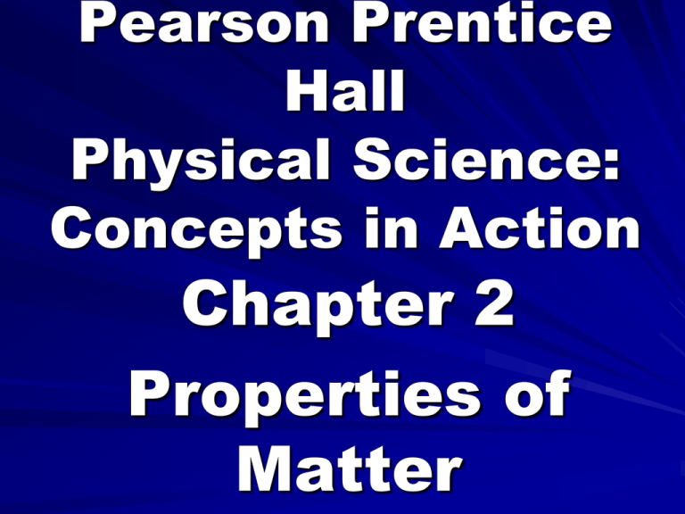 Pearson Prentice Hall Physical Science Concepts In Action