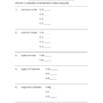 Percent Composition Worksheet With Answers