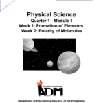 Physical Sci 12 Q1 Mod1 Week1 Formation Of Elements V3 Physical