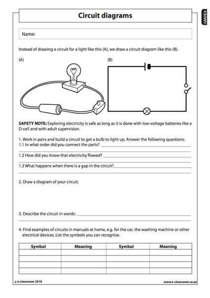 Physical Science Electricity Worksheet Answers