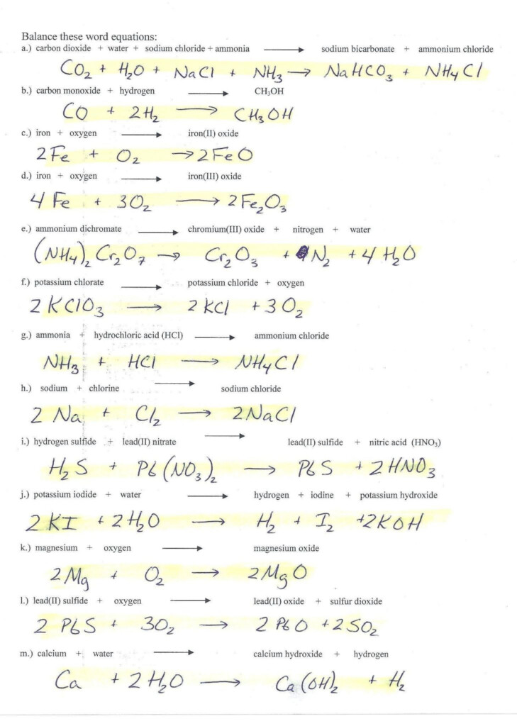 Physical Science If8767 Worksheet Answers Db excel